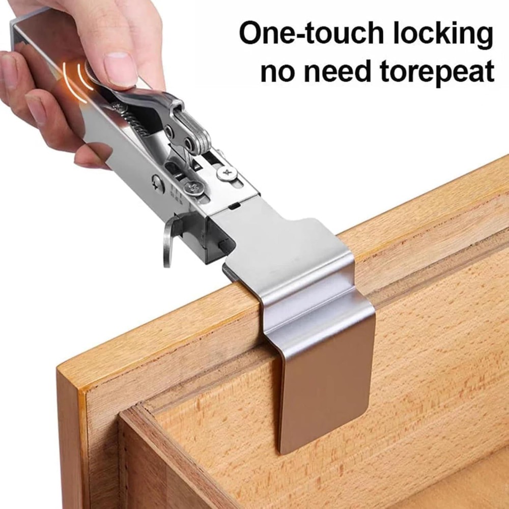 クイックインストール引き出しフロント取り付けクランプ、キャビ - Woodworking Quick Clamps のレビューと価格