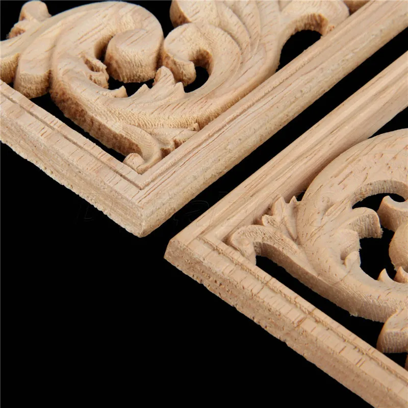 ユニークな花柄の彫刻が施された木製の置物,13cm,ユニーク - Woodworking Joinery のレビューと価格