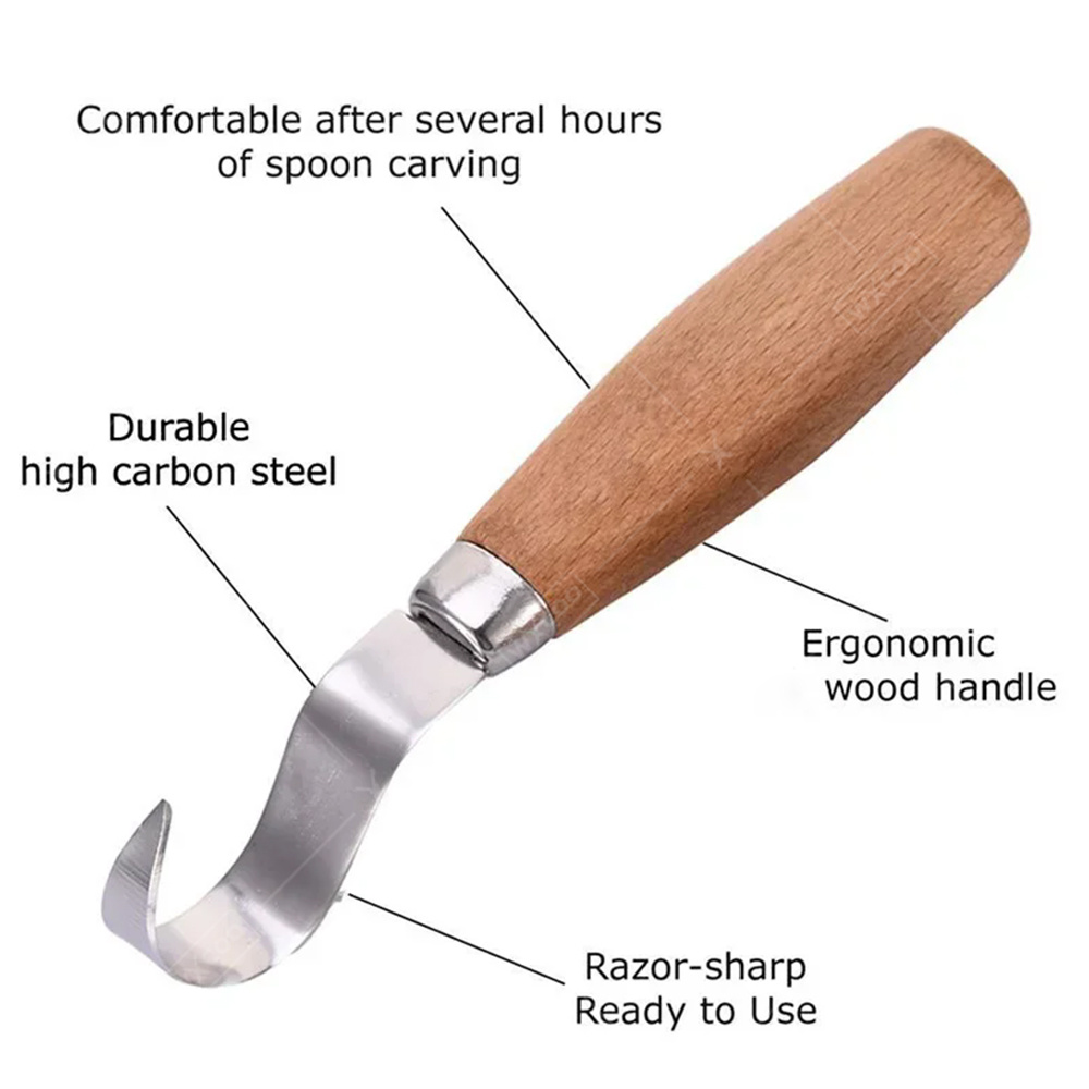 WXCOO 人間工学に基づいた木彫りフックチゼルナイフ 曲線 - Woodworking Ideas のレビューと価格
